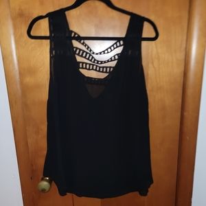 Torrid Sheer Strappy Back Tank Top